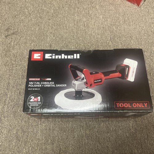 Einhell 18V sin escobillas 7" orbital coche amortiguador/pulidora/lijadora rotativa - Imagen 2 de 4