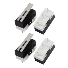 20 Pcs 125V 1A  Lever Arm Micro Switch Black  3 Terminals Momentary