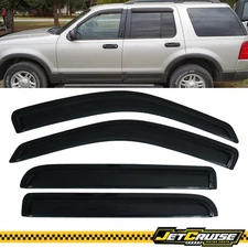 Fits 02-10 Ford Explorer 03-05 Lincoln Aviator Window Visor Rain Sun Guard 4PCS
