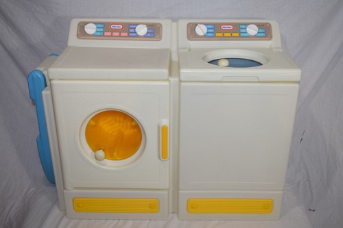 Vintage Little Tikes Tykes Kid Child Size Washer Dryer Ironing Board GUC