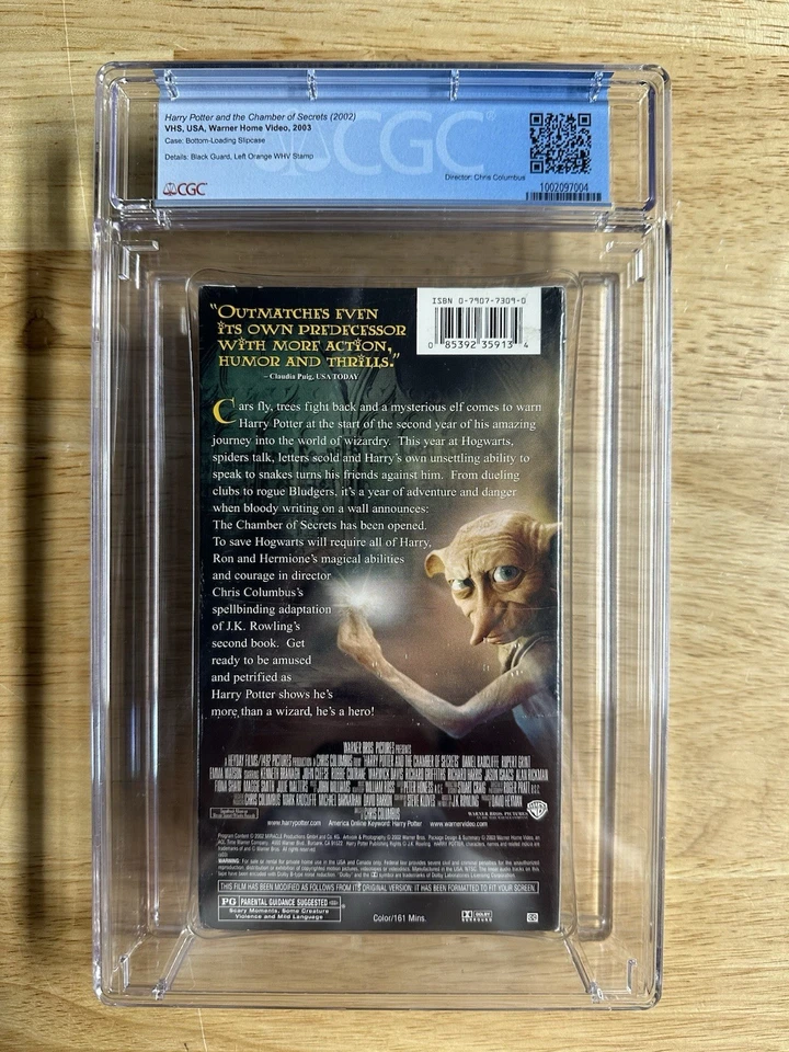 CGC Graded 9.4 A SEALED NEW Harry Potter and the Chamber of Secrets VHS #2 - Image 2 of 3
