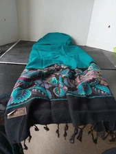 Women’s  Head Wrap Neck Scarf  With Floral Design (Long 24"×78")