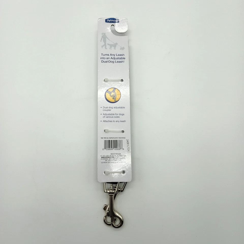 Acoplador extensor de correa ajustable Petmate Take Two 5/8" X 18-24” negro pequeño/medio Foto 3 de 3