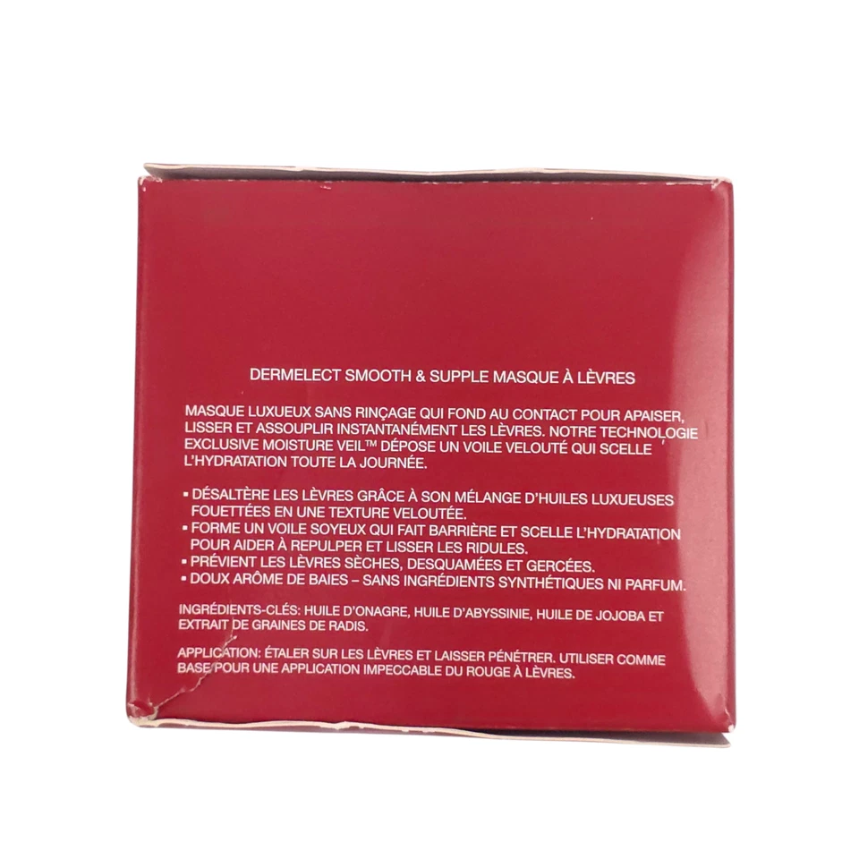 Dermelect Mascarilla Labial Suave y Flexible Derretir 0.5 OZ Hidratante Vegano Libre de Crueldad NUEVO Foto 3 de 4