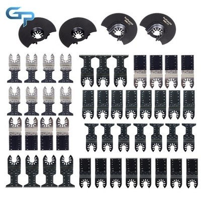 50 Pack Oscillating Tool Blades For Metal Wood Plastic Cutter Multitool Blades
