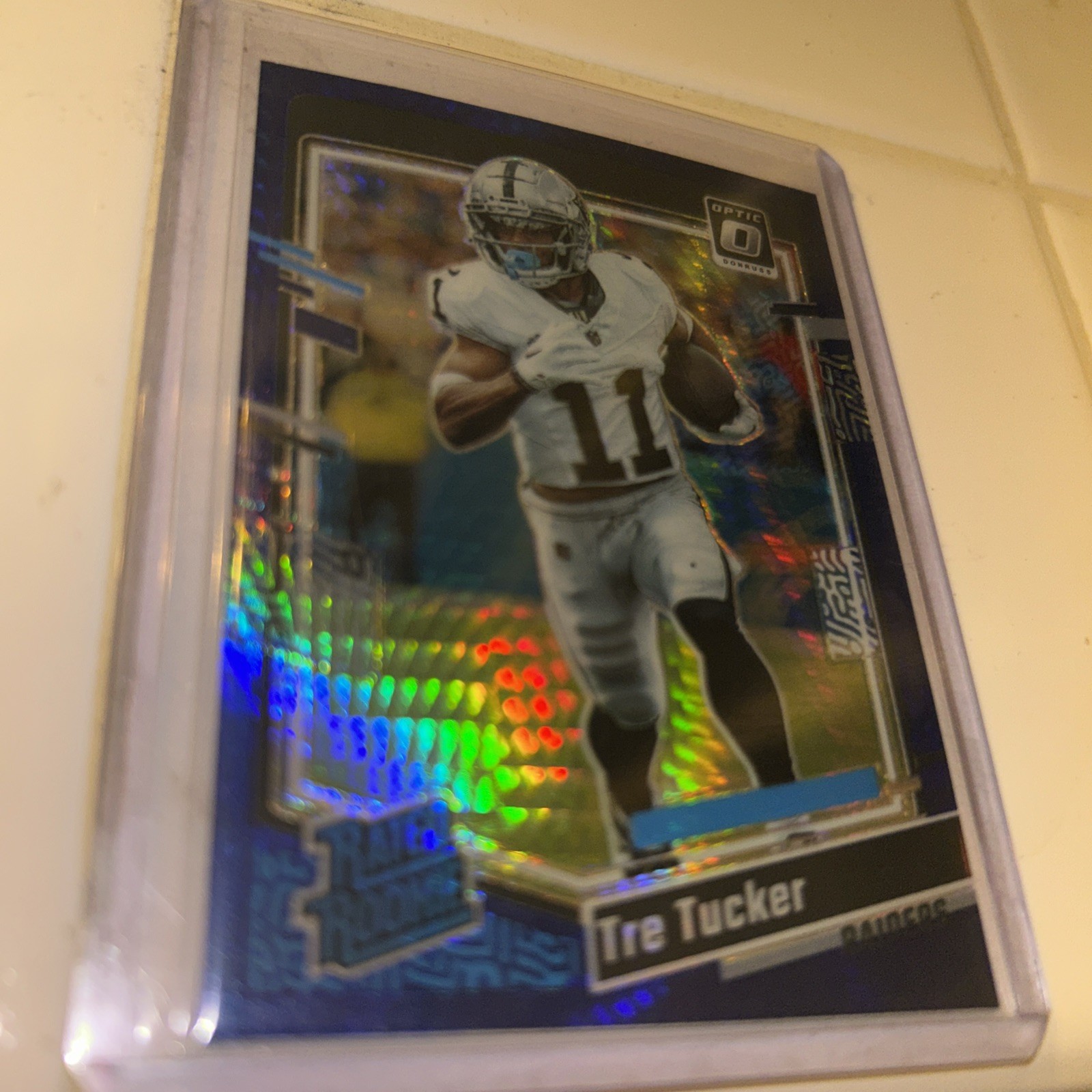 2023 Panini Donruss Optic - Rated Rookie Tre Tucker #261 Blue Hyper Prizm (RC)