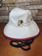New Era Washington Redskins Bucket Hat White Mens One Size  NFL Football NWOT