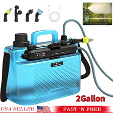 2 Gallon Battery Powered Sprayer, Upgrade Electric Garden Sprayer for Lawn, Gard
