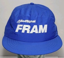 1990s Vintage Allied Signal Fram Racing Snapback Hat Cap Swingster Made in USA