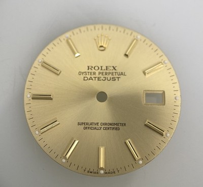 Rolex Mens Datejust 36mm Champagne Stick Dial, T SwissMade T, 16013 -16233 #B21