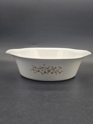 Vintage MCM Libby Brown Daisy 2 Quart Saucepan Casserole Dish