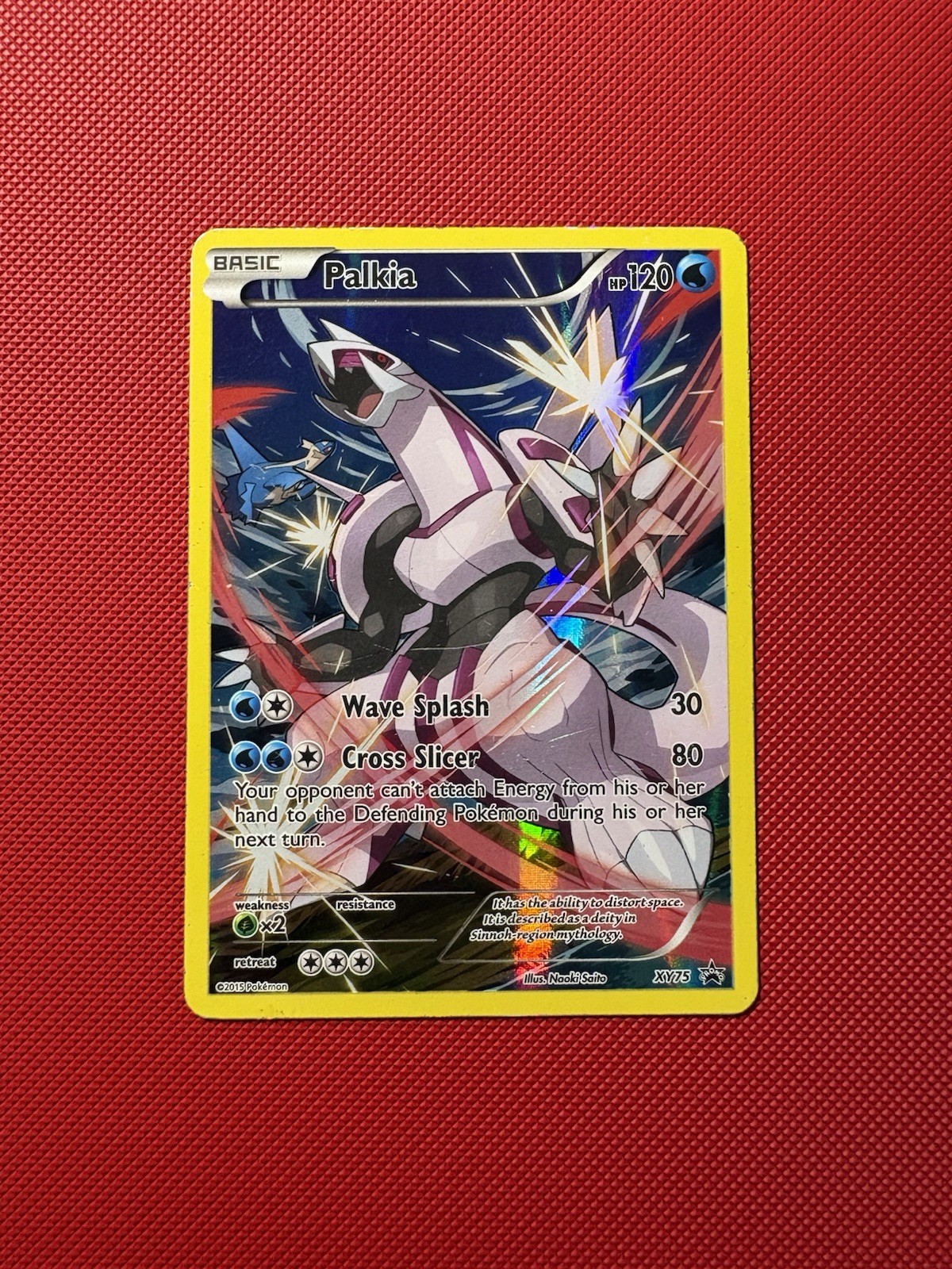 Palkia XY75 Full Art Holo XY Black Star Promo Pokemon Card HP