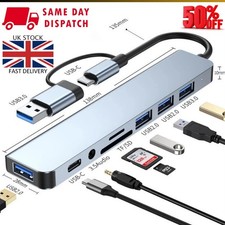8 in 1 Multi Port USB-C Hub Type C To USB 3.0 4K Adapter For Macbook / Laptop UK