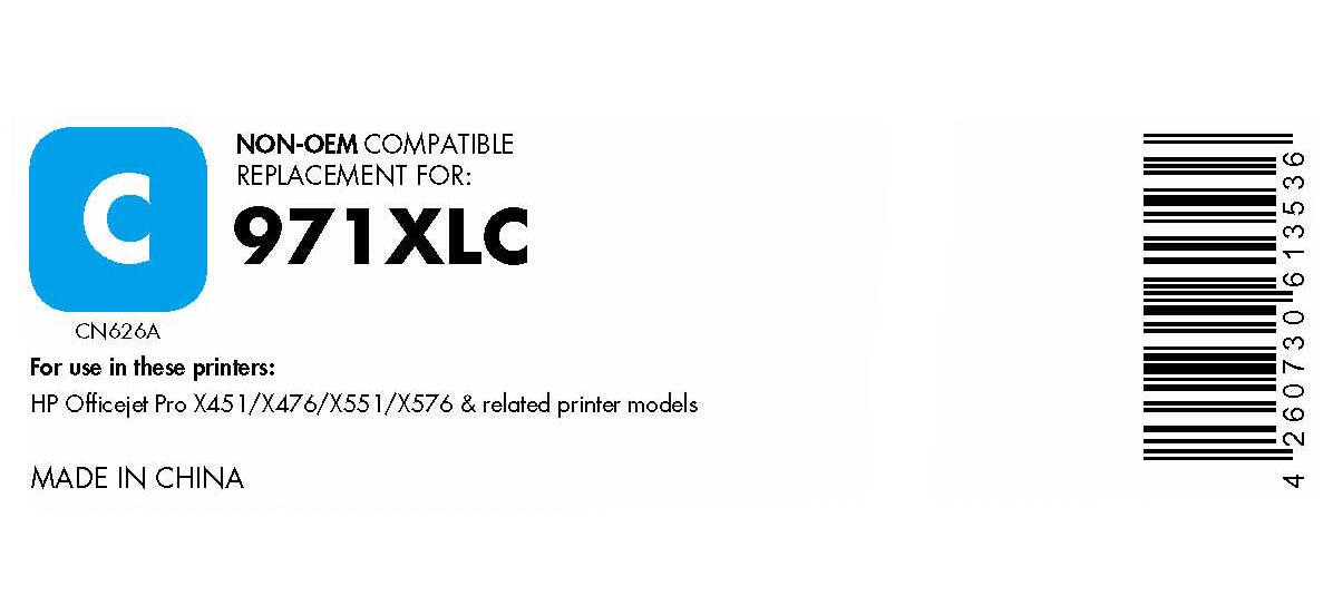 Офисный патрон премиум-класса Druckerpatrone recyclelt - альтернатива HP 971XL