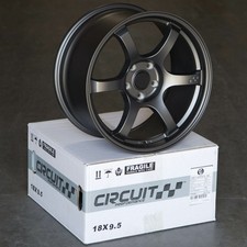 4 Circuit Csf1 18x9.5 5x120 38 Matte Gunmetal 57dr Spun Forged Wheels Concave