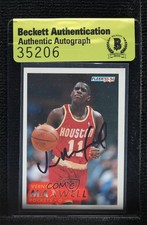 BAS 1993-94 Fleer Vernon Maxwell #78 Authentic Auto