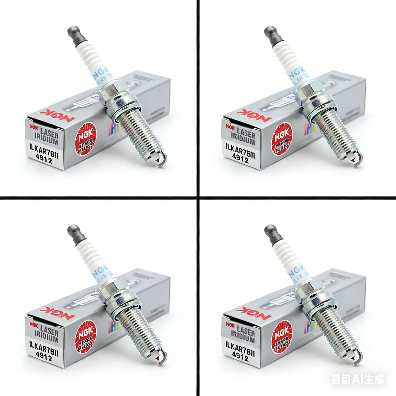 4X NGK 4912 Laser Iridium Spark Plug ILKAR7B11 for XP5683 VR7NII33X SC20HR11
