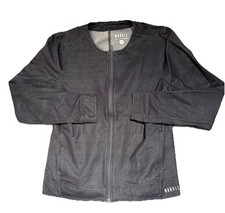 NoBull Project Black Twill Zip-Up Jacket Women s size Large