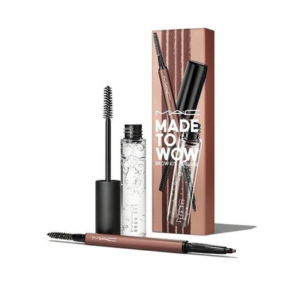 MAC Made To Wow Brow Kit: Light  Penny/Clear Full Size NIB