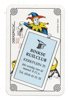 RARE MODERN "Carta Mundi Binkse Ruilclub" JOKER Play Card #22