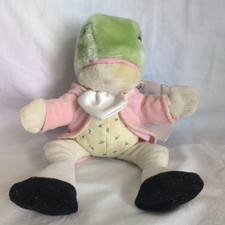 Vintage 1986 Eden Mr Jeremy Fisher Plush Frog Beatrix Potter Federick Warne