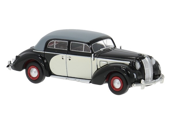 Brekina 20459 Opel Admiral, Schwarz/Grau, Bj.1938, 1:87, Neu - Modellauto-image