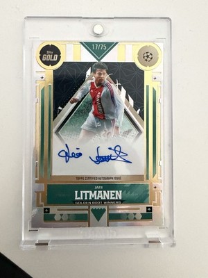 Topps UCC Gold Golden Boot Winner Auto /75 Jari Litmanen Ajax