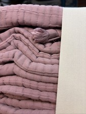 Threshold Double Cloth Quilt in Mauve - Jacquard Weave Midweight - Full/Queen