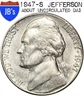 1947-S Jefferson Nickel 5c - About Uncirculated (AU)