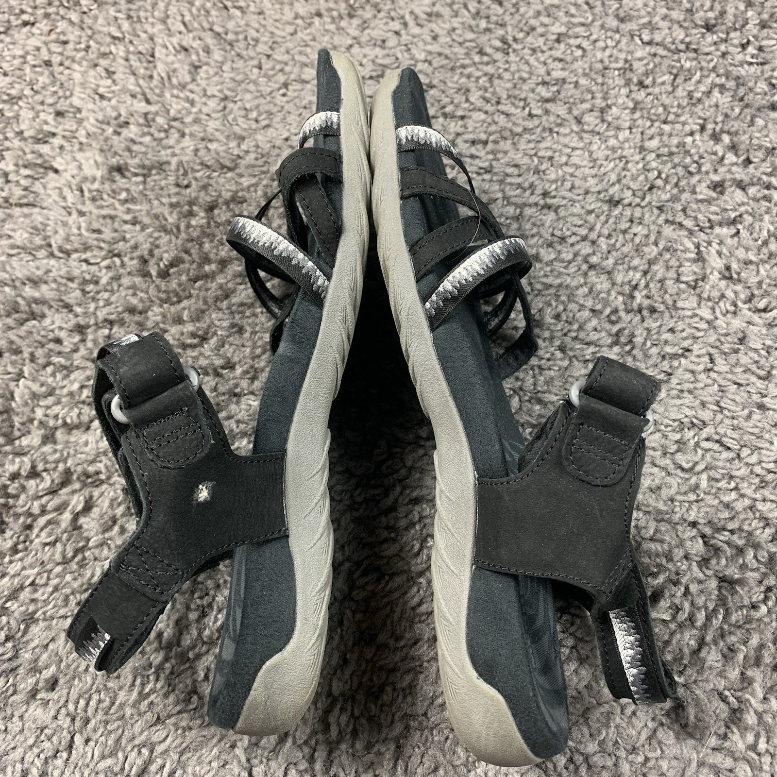 Sandali Merrell Terran 3 Cush Lattice donna taglia 8 neri spiaggia outdoor con cinturino