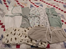 Baby Boy Swaddle Lot 0-3 Months. 7 Pieces. EUC