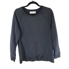 Everlane Womens The Crew Sweatshirt Cotton Blend Gray M