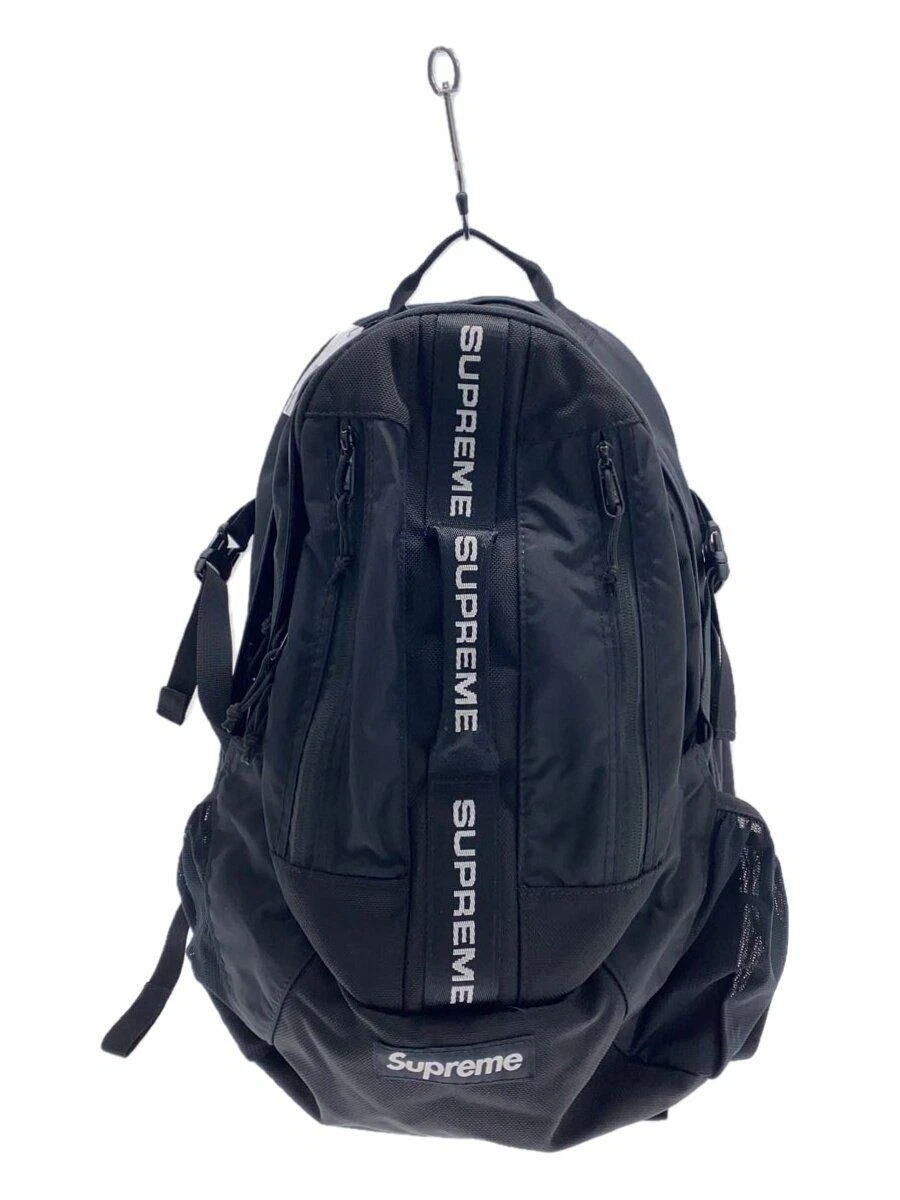 Sac à dos Supreme 22AW sac à dos polyester noir occasion
