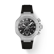 Tissot T-Race Powermatic 80 Quartz 38 MM Black Dial Watch T141.817.17.051.00