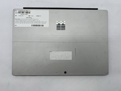 Microsoft Surface Pro 7+, i7-1165G7, @2.80GHz, 16GB RAM, 256GB NVMe-No OS/AC