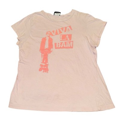 Vintage Y2K Shirt Womens XXL Viva La Bam Margera MTV Show Promo 2005 Pink RARE
