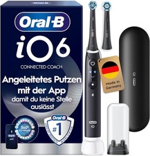 Oral-B iO Series 6 Elektrische Zahnbürste mit Reiseetui ohne Ladestation/Bürsten
