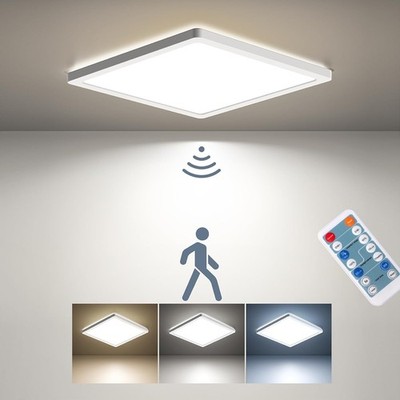 BLNAN Dimmable Motion Sensor LED Ceiling Light with Remote Control, 9 Inch 18...