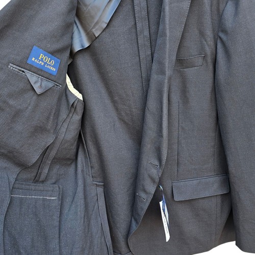 New Polo Ralph Lauren Blazer 48L Navy Unstructured Cotton Wool Blend Dual Vent - Picture 11 of 23