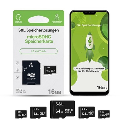 micro SD Speicherkarte Memory für LG V40 ThinQ 16GB 32GB 64GB 128GB 256GB Top