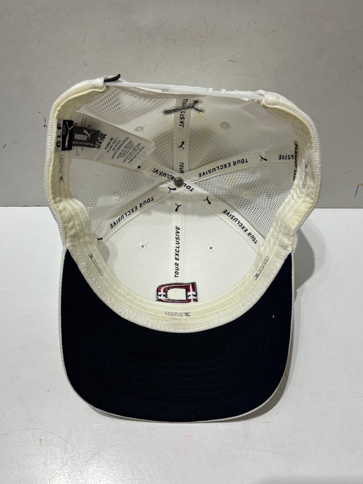 Puma Sundown P Hat Golf Mens White One Size Adjustable Snapback Cap thumbnail 5