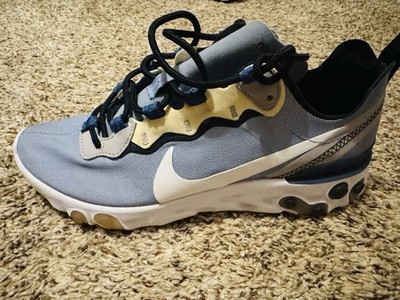 Nike React Element 55 Sneakers Size 6 Indigo Fog Blue