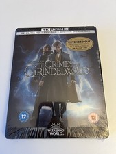 Image of FANTASTIC BEASTS : THE CRIMES OF GRINDELWALD - (UK) 4K + BLU RAY STEELBOOK - NEW