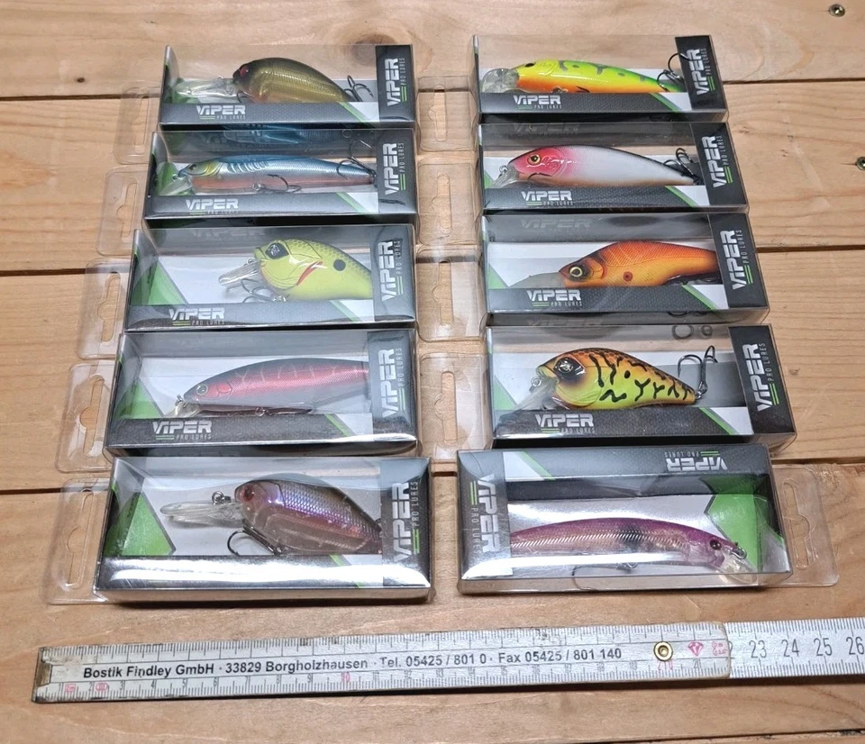 10 × VIPER Wobbler Jerkbaits Crankbaits Angeln Köder Set NEU Raubfisch Hecht OVP - Bild 2 von 4