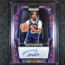 2024-25 Prizm Black TRISTEN NEWTON Rookie Signatures Auto Snakeskin 10/15