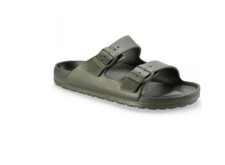 Sun Stone Men's Jude Slip-On Sandals- Olive 11