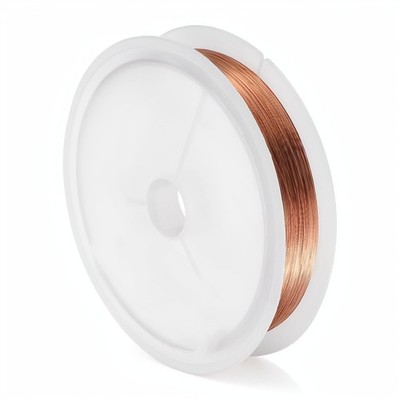39 Inch Spool Coils Magnet Wire, 0.1 mm Enameled Magnetic Wires Enamelled Insula