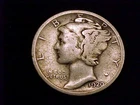 1920-S  Mercury Dime,  Very Good Grade