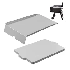 BQMAX Drip Pan Heat Baffle with 10 Pack Drip Tray Liners Replacement Parts