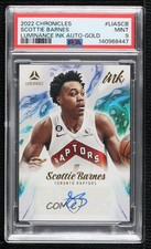 2022-23 Chronicles Luminance Ink Gold 8/10 Scottie Barnes PSA 9 MINT Auto 0h4k